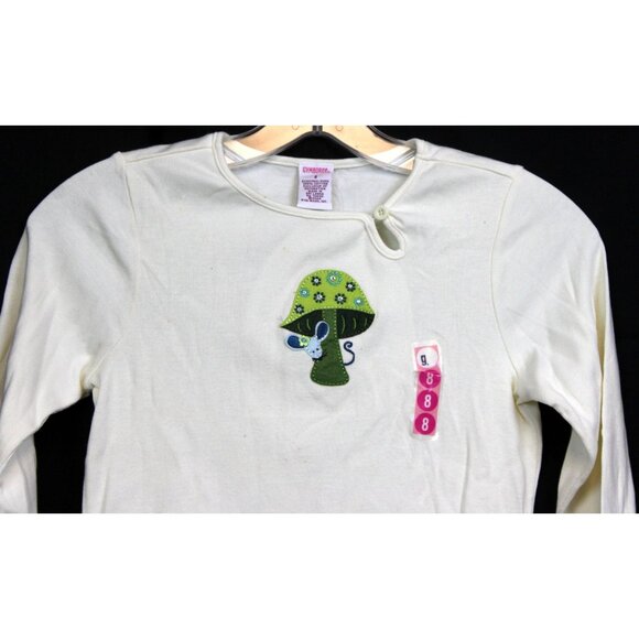 NWT 2004 Gymboree Hide & Seek T-shirt Mushroom Mouse Felt Applique sz 8 - Picture 2 of 8